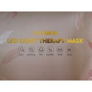 EVFOFO LED Light Therapy Face Mask Photon Skin Rejuvenation Pink Skincare Device